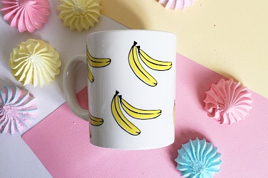 Кружка с  бананами