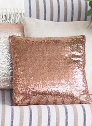 Подушка с бронзовыми пайетками