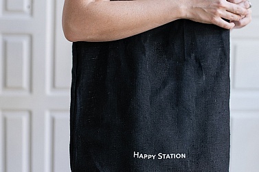 Сумка-шоппер Happy Station черная