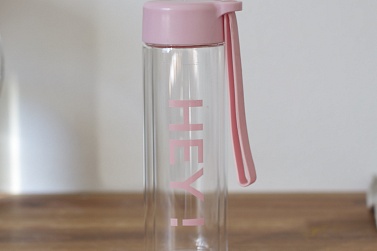 бутылка для спорта розовая