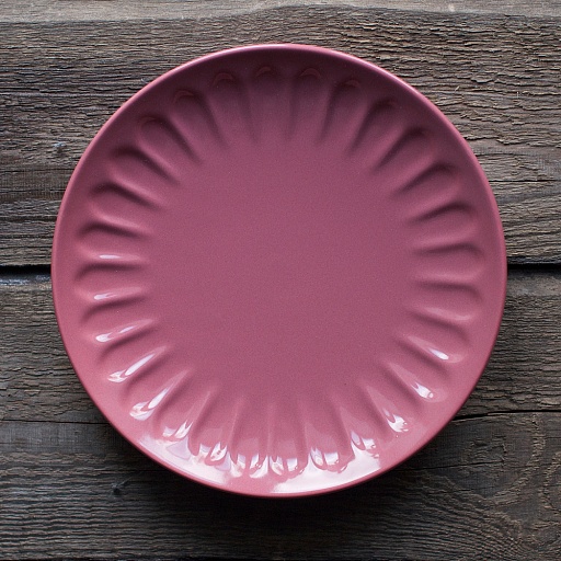 Тарелка-цветок розовая