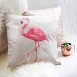 Подушка с фламинго