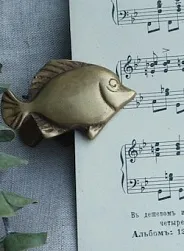 Зажим для бумаги рыбка