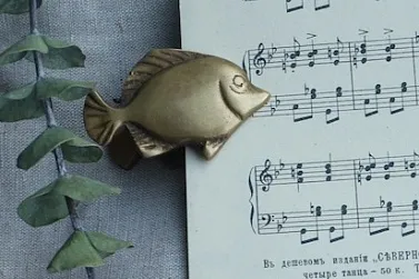 Зажим для бумаги рыбка